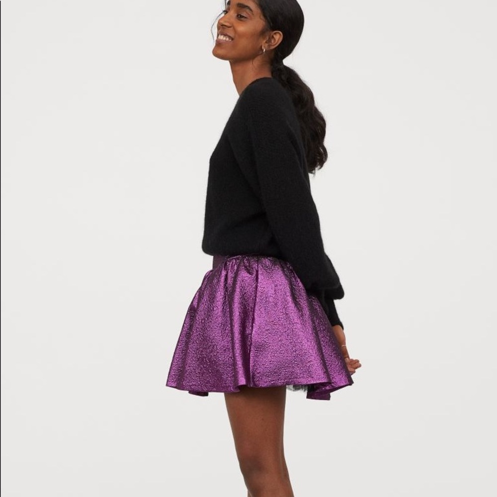 NWT Purple Fit and Flare Skirt
